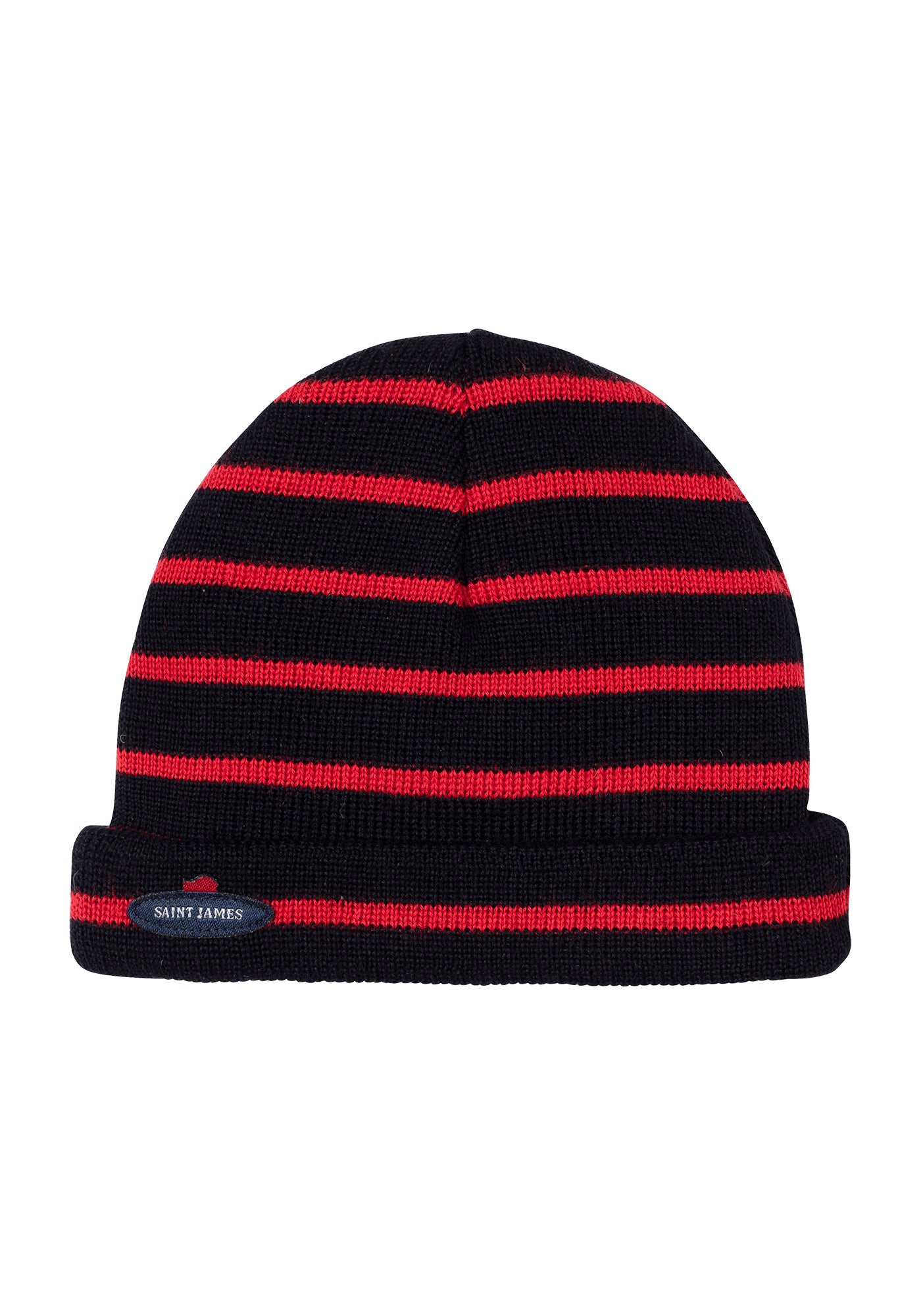 Cartier sailor hat for kids - striped, in soft wool (NAVY/TULIPE)