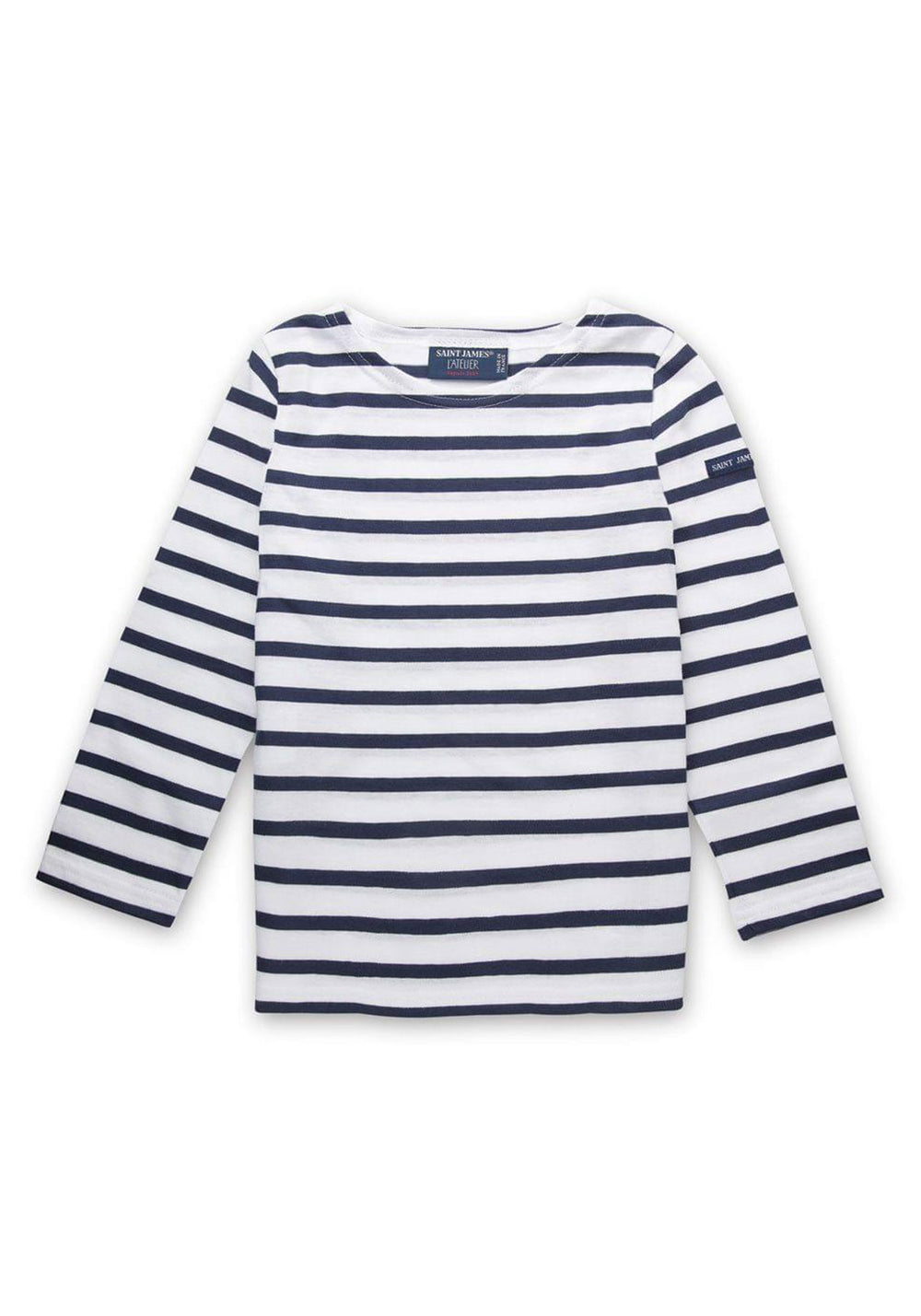 Miniquiers kids Breton shirt (NEIGE/MARINE)