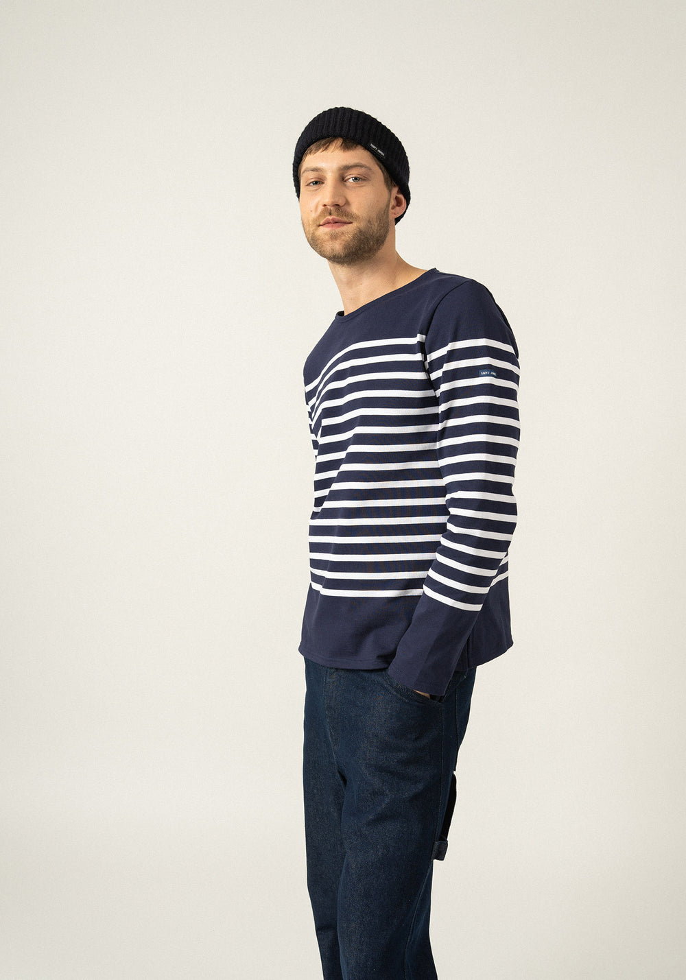 Naval sailor shirt (MARINE/NEIGE)
