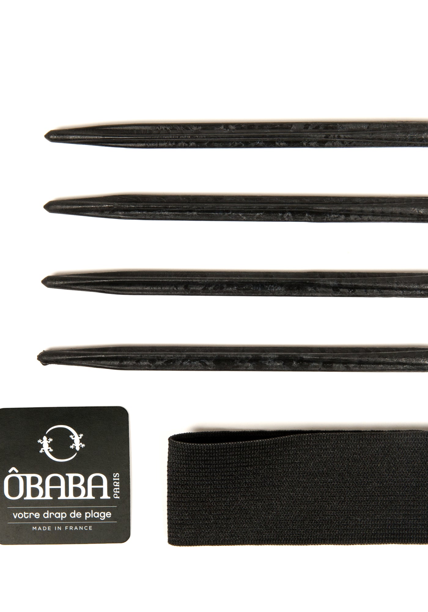 XXL beach towel in cotton - SAINT JAMES x ÔBABA (ROUGE)